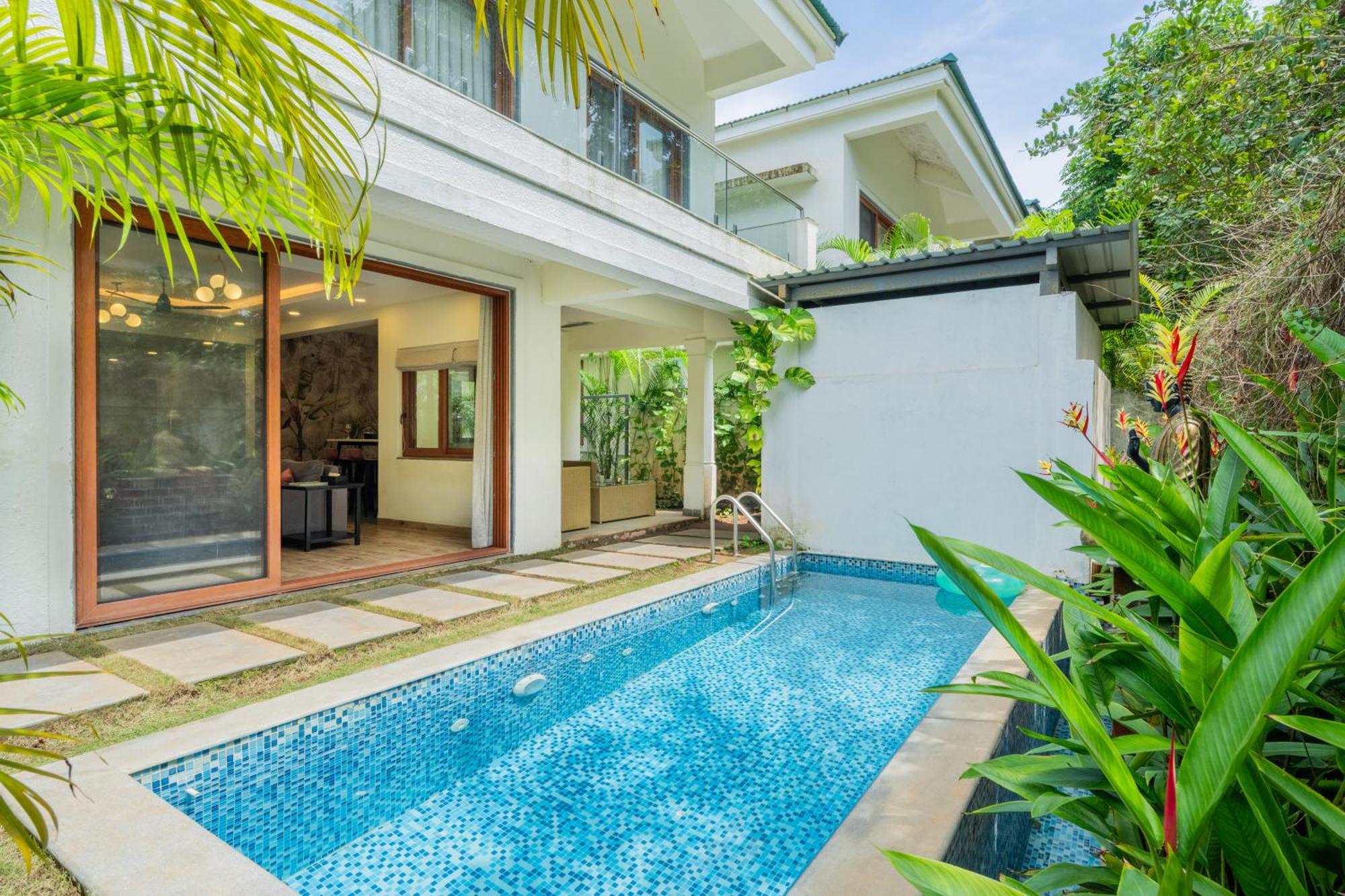 Elivaas 3 Bhk Pvt Pool & Bar - Villa Valerie Oxel Eksteriør bilde