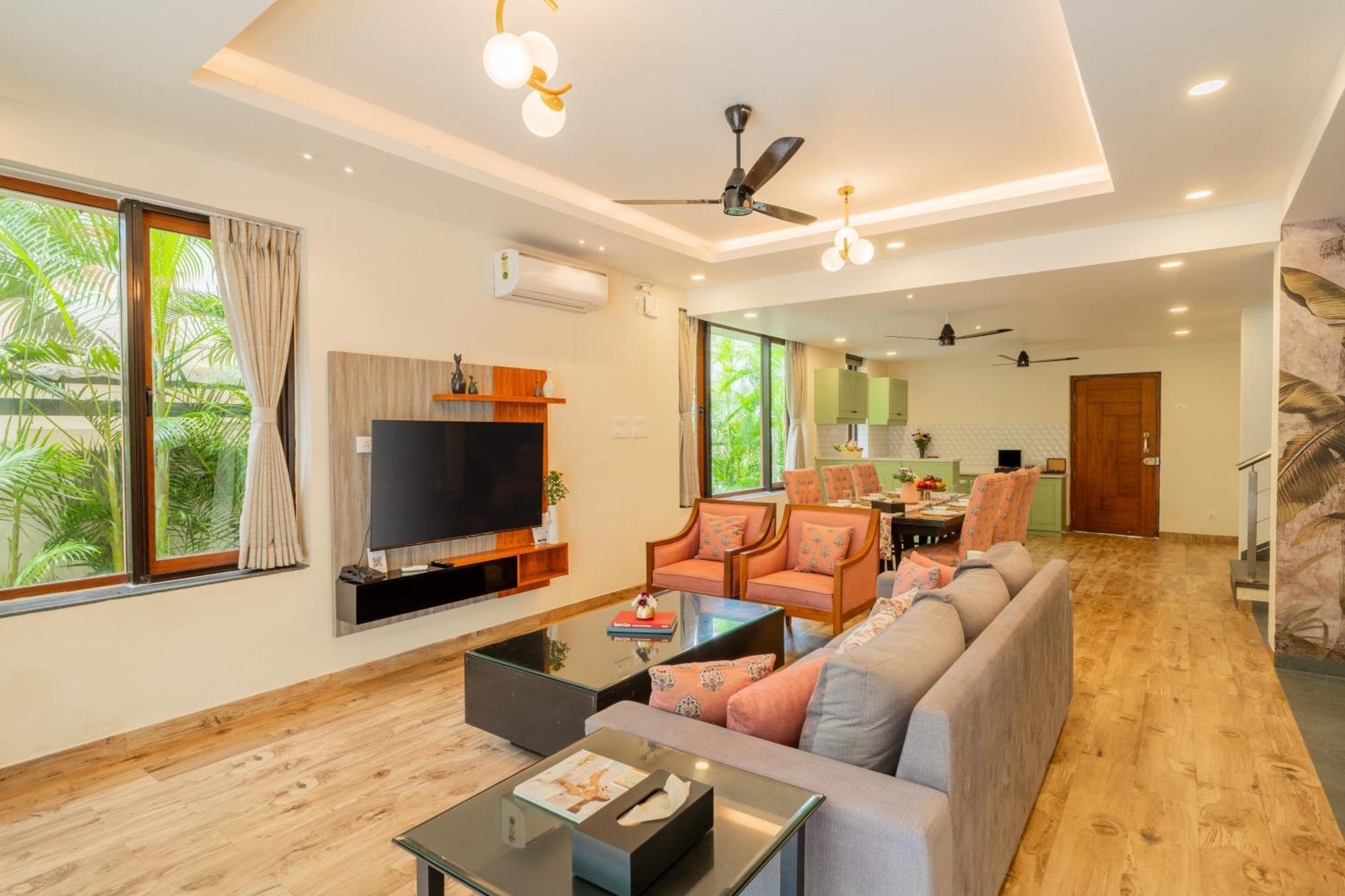 Elivaas 3 Bhk Pvt Pool & Bar - Villa Valerie Oxel Eksteriør bilde