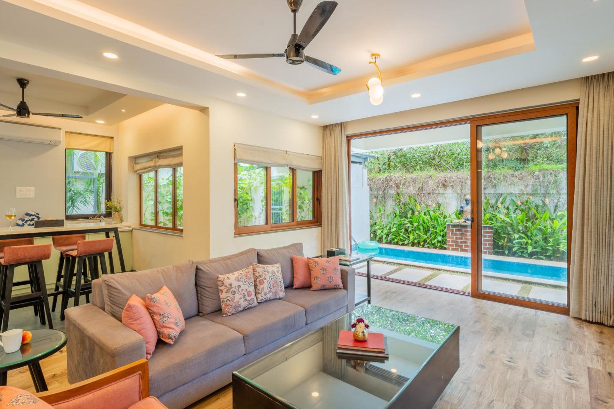 Elivaas 3 Bhk Pvt Pool & Bar - Villa Valerie Oxel Eksteriør bilde