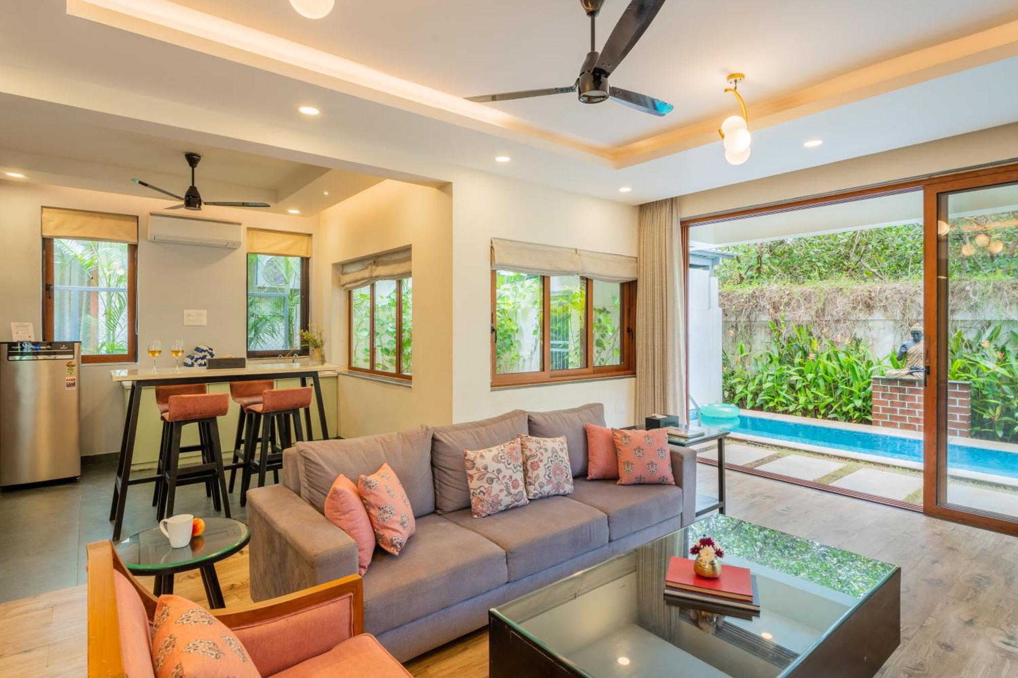 Elivaas 3 Bhk Pvt Pool & Bar - Villa Valerie Oxel Eksteriør bilde